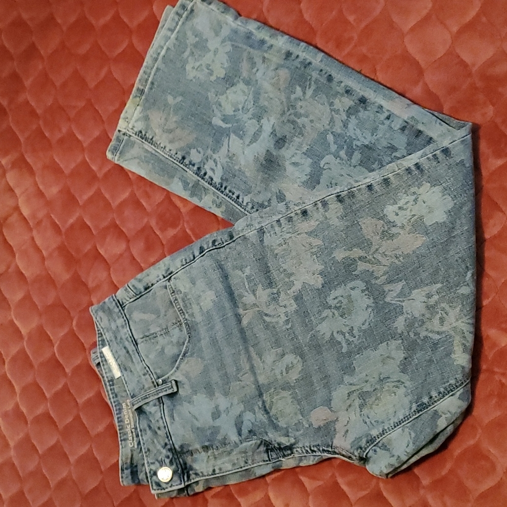 Laurie Felt Floral Straight Leg Jeans